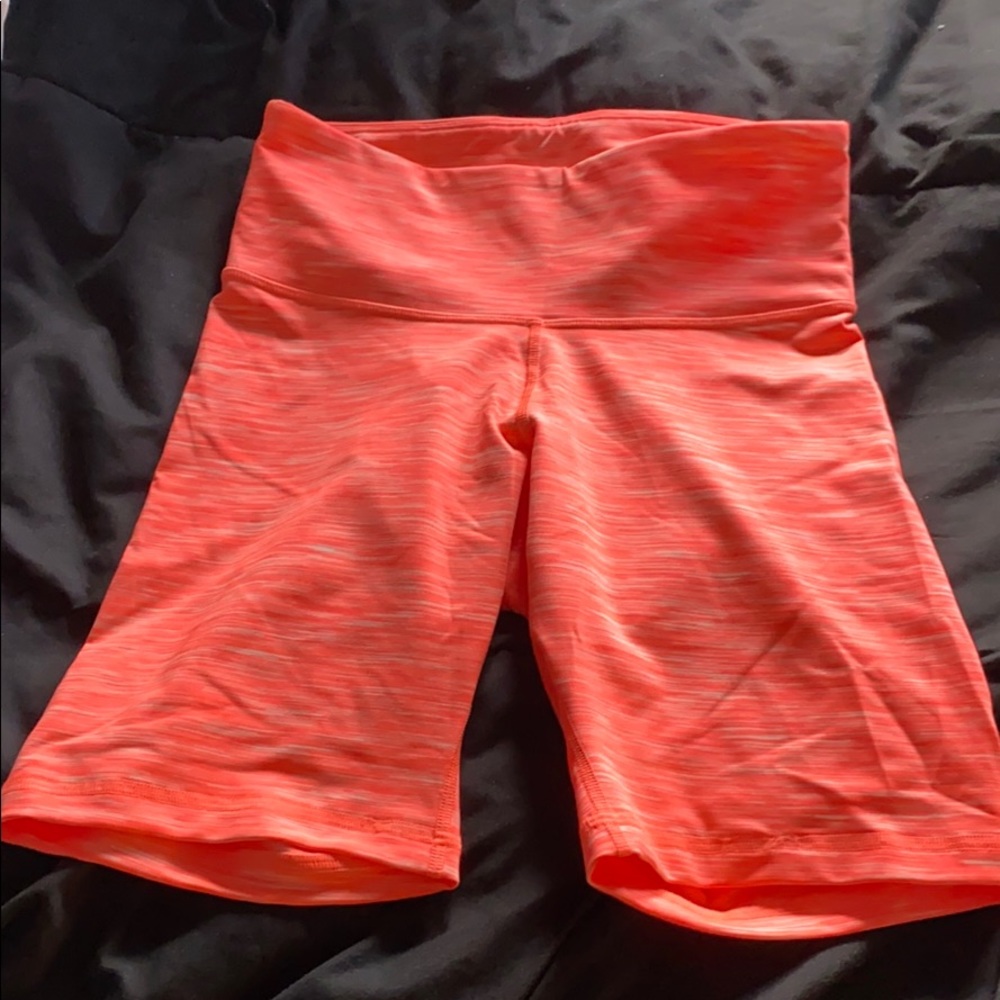 Orange Biker Shorts